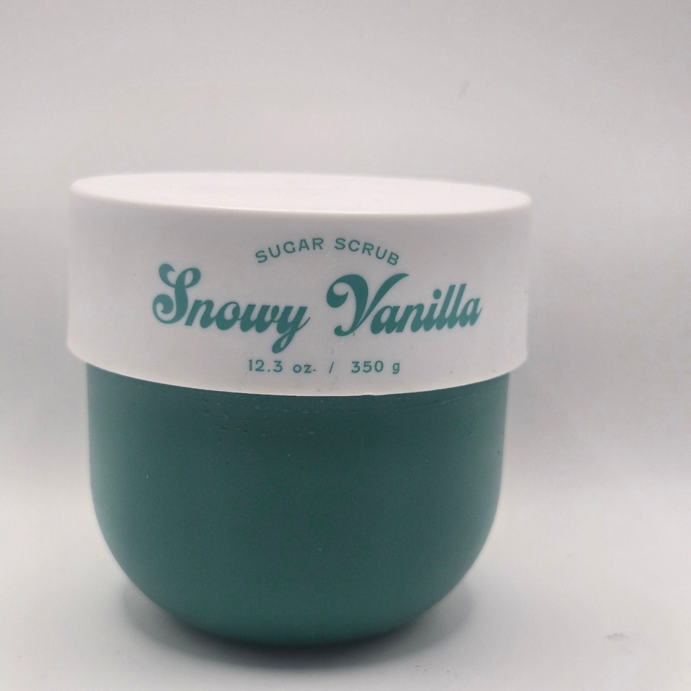 Core Home Snowy Vanilla Sugar Scrub 12.3 oz Body Exfoliator Jar